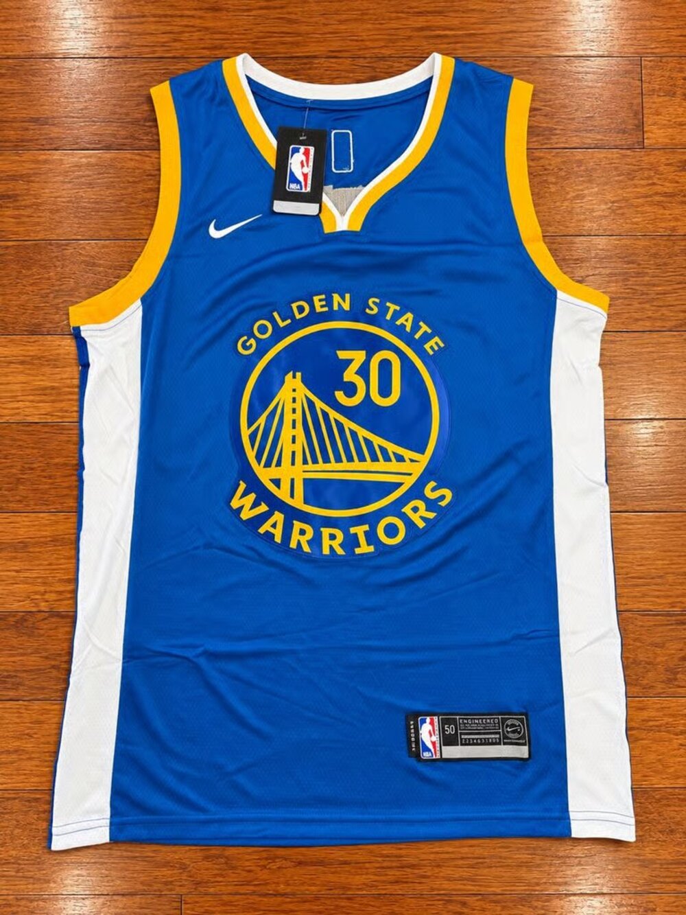 Stephen Curry Stitched Blue Jersey